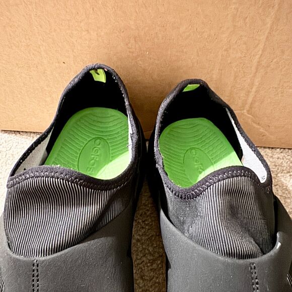 Oofos Oomg Low Loafers Shoes Mens Size 10‎ Black Gray Casual Slip On Pain Relief main image 4